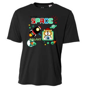 Outer Space Children's Illustration Cooling Performance Crew T-Shirt