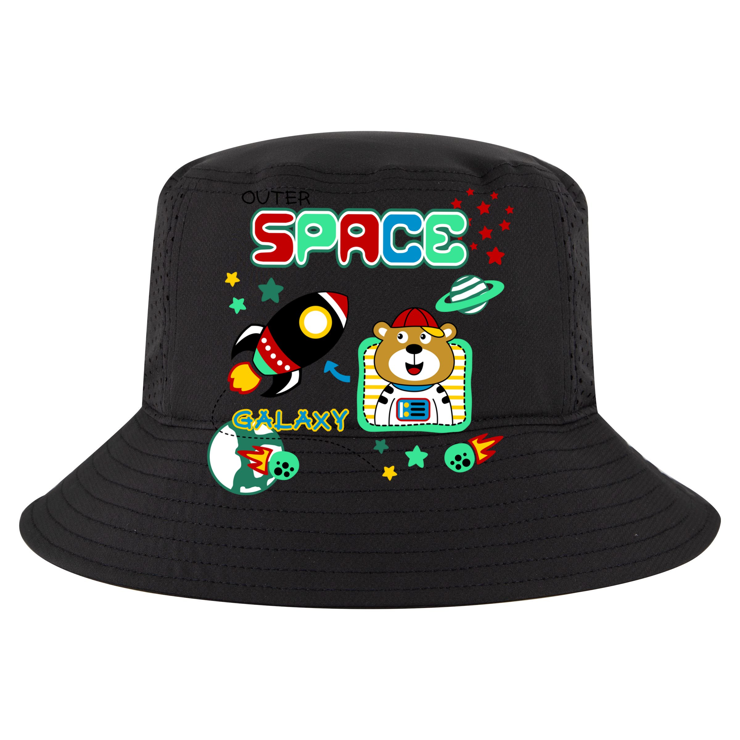 Outer Space Children's Illustration Cooling Performance Crew T-Shirt