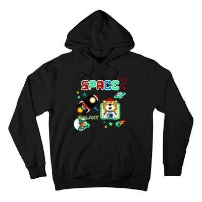 Outer Space Children's Illustration Hoodie