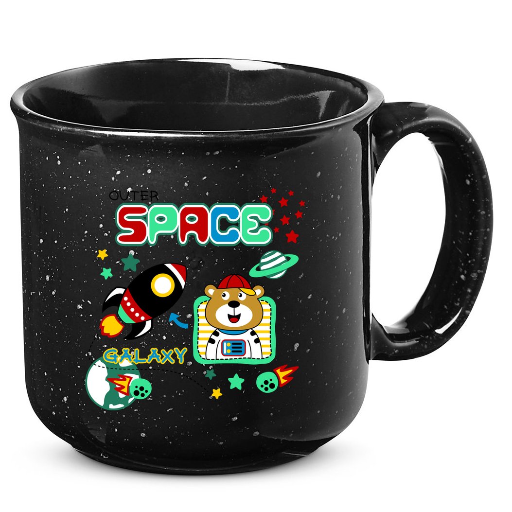 Outer Space Children's Illustration 15oz Campfire Ceramic Mug