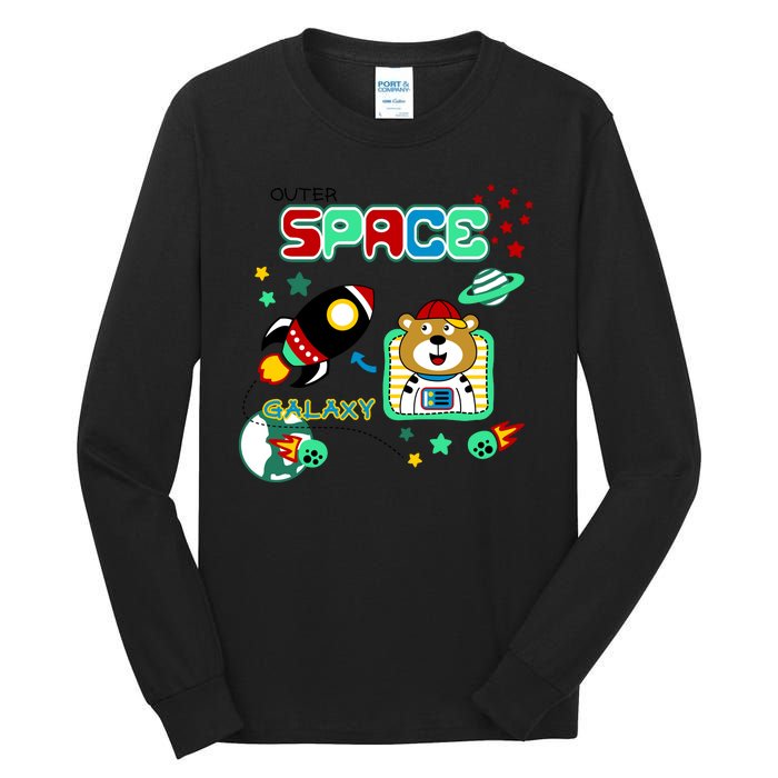 Outer Space Children's Illustration Tall Long Sleeve T-Shirt