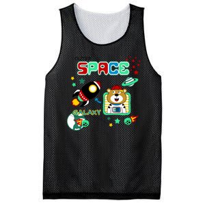 Outer Space Children's Illustration Mesh Reversible Basketball Jersey Tank