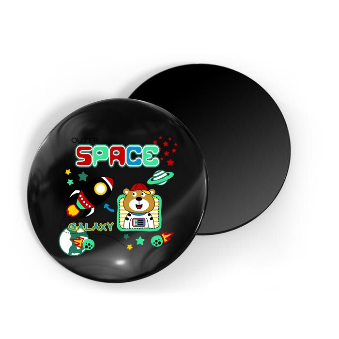 Outer Space Children's Illustration Magnet