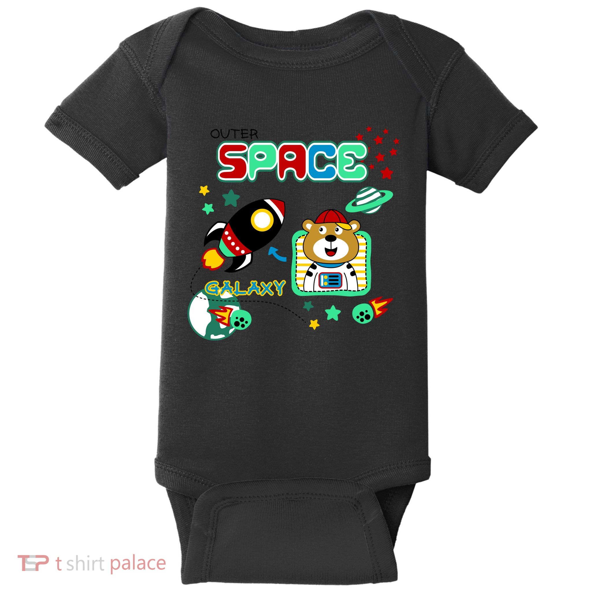 Outer Space Children's Illustration Baby Bodysuit