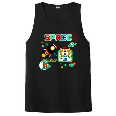 Outer Space Children's Illustration PosiCharge Competitor Tank