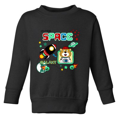 Outer Space Children's Illustration Toddler Sweatshirt