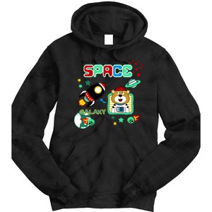 Outer Space Children's Illustration Tie Dye Hoodie