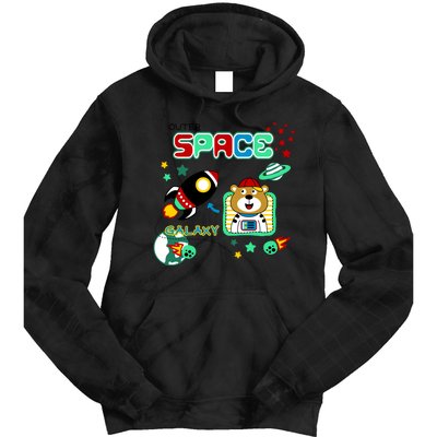 Outer Space Children's Illustration Tie Dye Hoodie