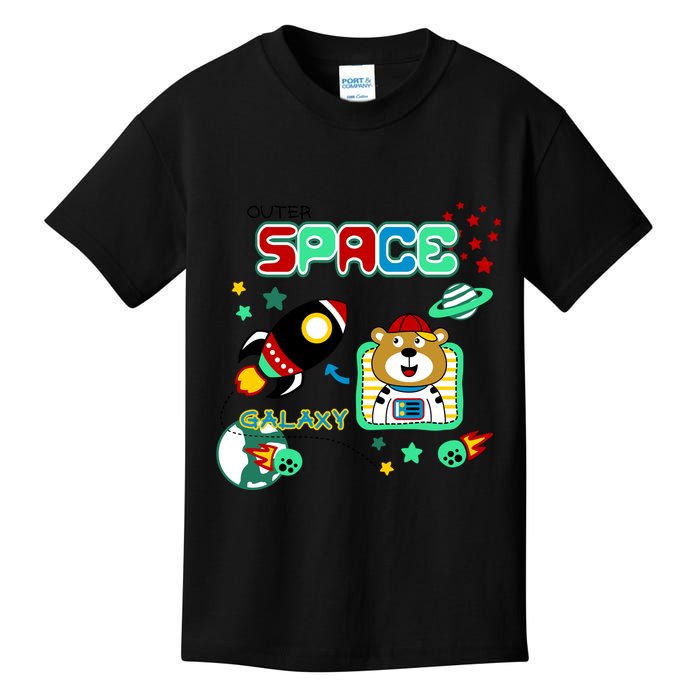 Outer Space Children's Illustration Kids T-Shirt