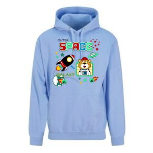 Outer Space Children's Illustration Unisex Surf Hoodie