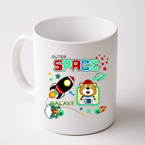 Outer Space Children's Illustration Coffee Mug