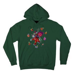 Outer Space Santa Christmas Astronaut  Hoodie