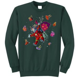 Outer Space Santa Christmas Astronaut  Sweatshirt