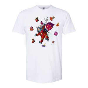 Outer Space Santa Christmas Astronaut  Softstyle CVC T-Shirt