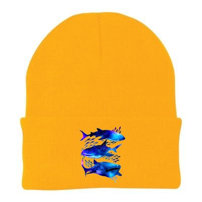 Outer Space Whale Sharks  Knit Cap Winter Beanie