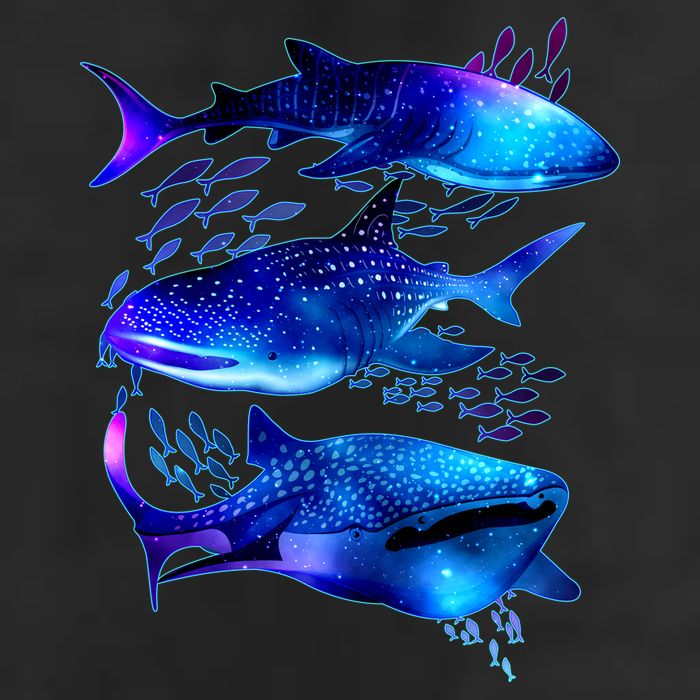 Outer Space Whale Sharks  Cool Comfort Performance Bucket Hat