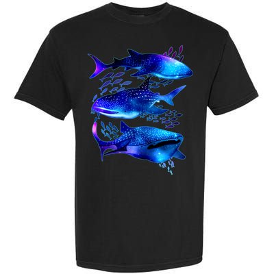 Outer Space Whale Sharks  Garment-Dyed Heavyweight T-Shirt