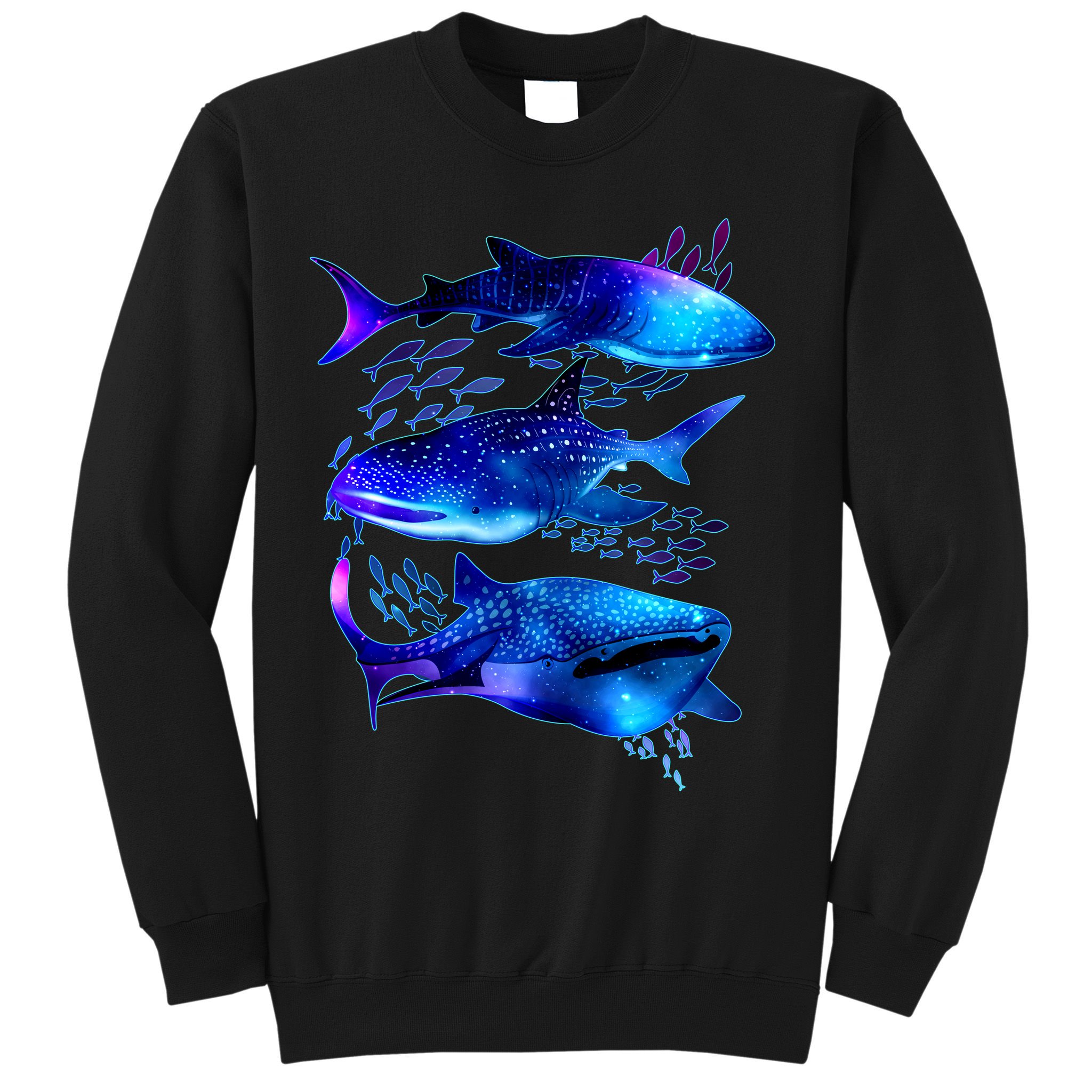 Outer Space Whale Sharks  Sweatshirt