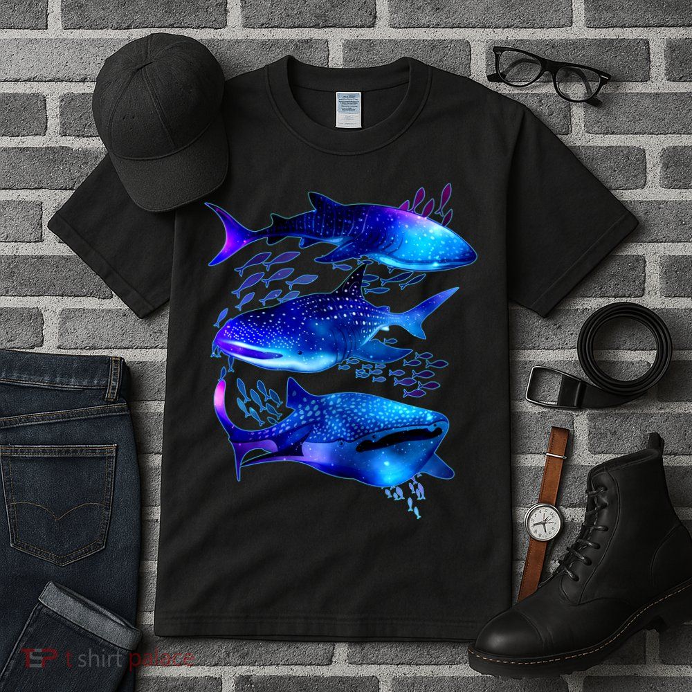 Outer Space Whale Sharks  Tall T-Shirt