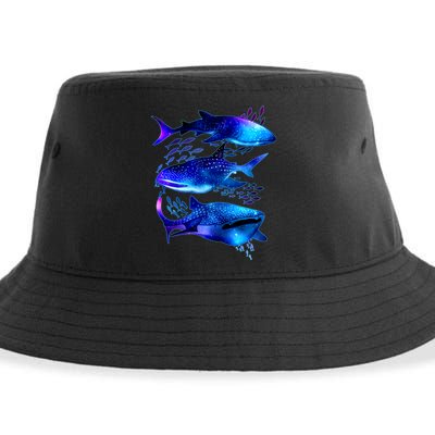 Outer Space Whale Sharks  Sustainable Bucket Hat