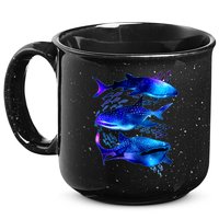Outer Space Whale Sharks  15oz Campfire Ceramic Mug