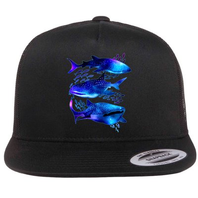 Outer Space Whale Sharks  Flatbill Hat