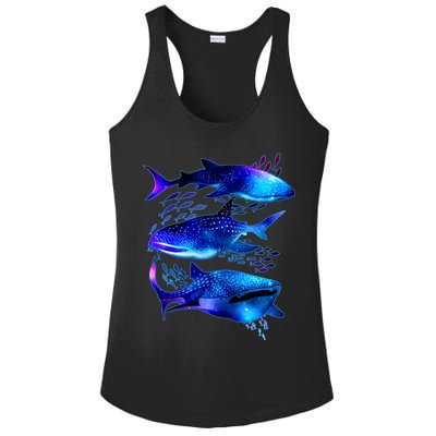 Outer Space Whale Sharks  Ladies PosiCharge Competitor Racerback Tank