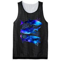 Outer Space Whale Sharks  Mesh Reversible Basketball Jersey Tank