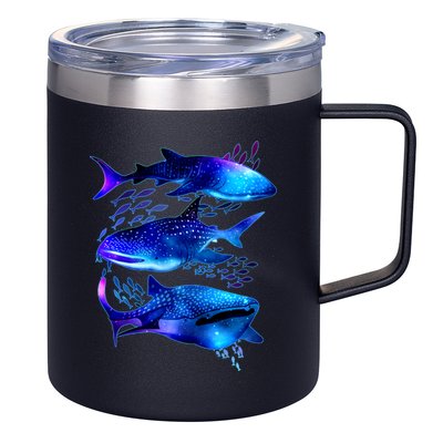 Outer Space Whale Sharks  12oz Stainless Steel Coffee Mug