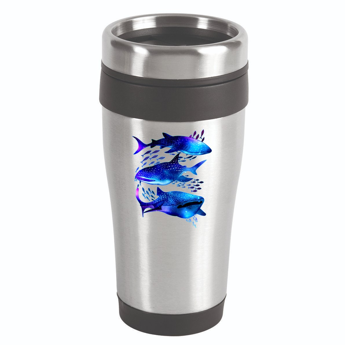Outer Space Whale Sharks  16oz Travel Tumbler