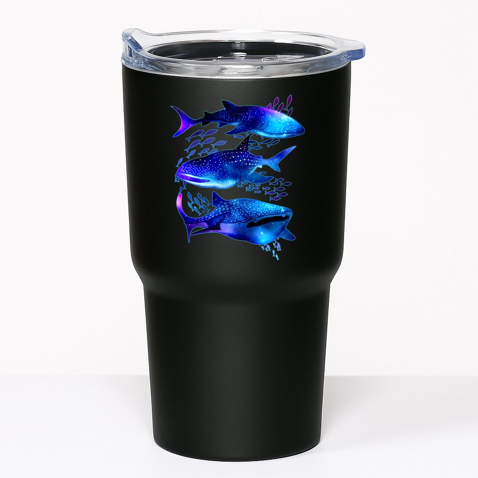 Outer Space Whale Sharks  Tumbler