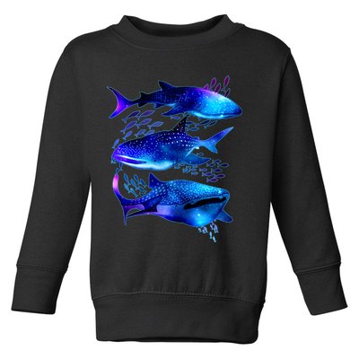 Outer Space Whale Sharks  Toddler Sweatshirt