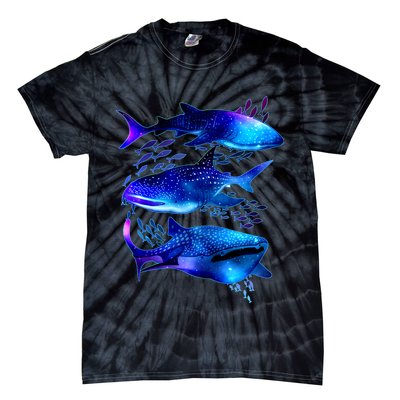 Outer Space Whale Sharks  Tie-Dye T-Shirt