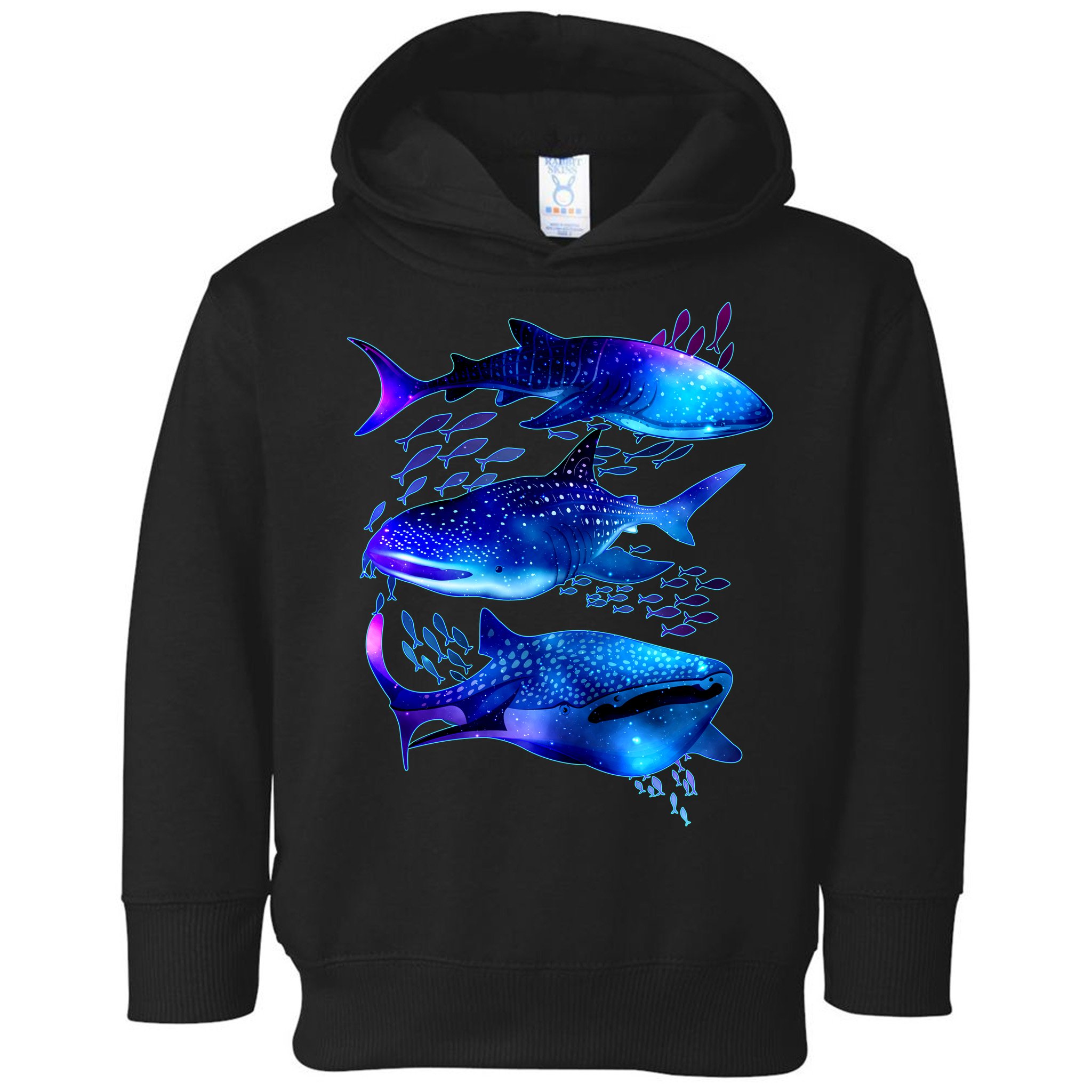 Outer Space Whale Sharks  Toddler Hoodie