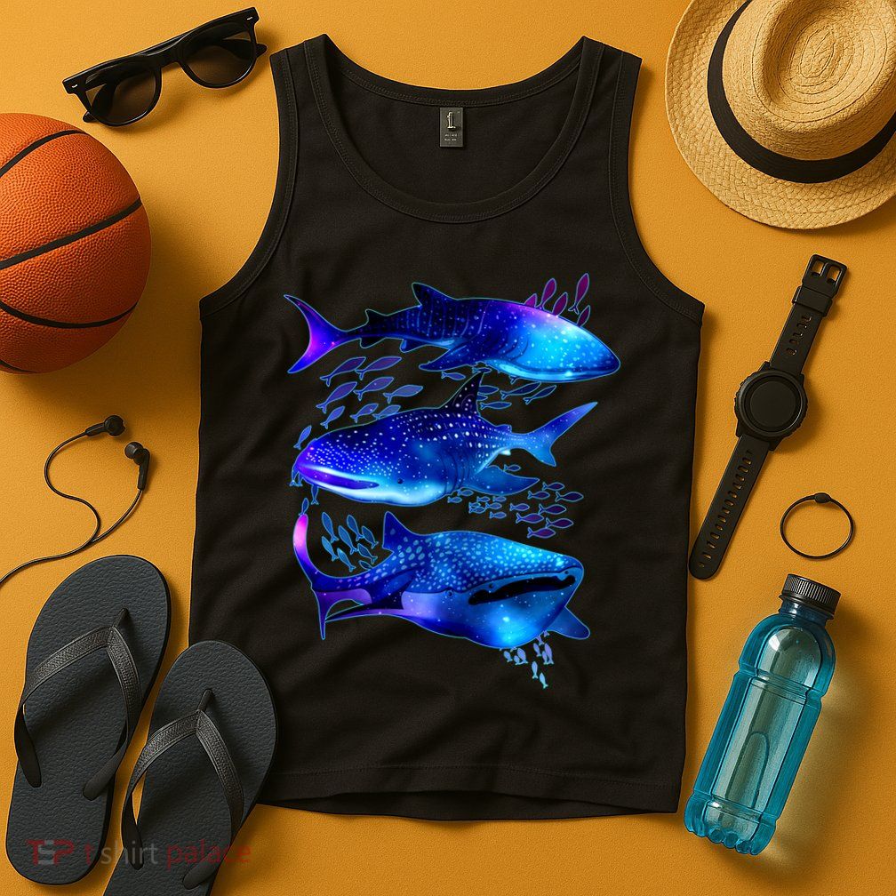 Outer Space Whale Sharks  Tank Top