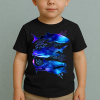 Outer Space Whale Sharks  Toddler T-Shirt