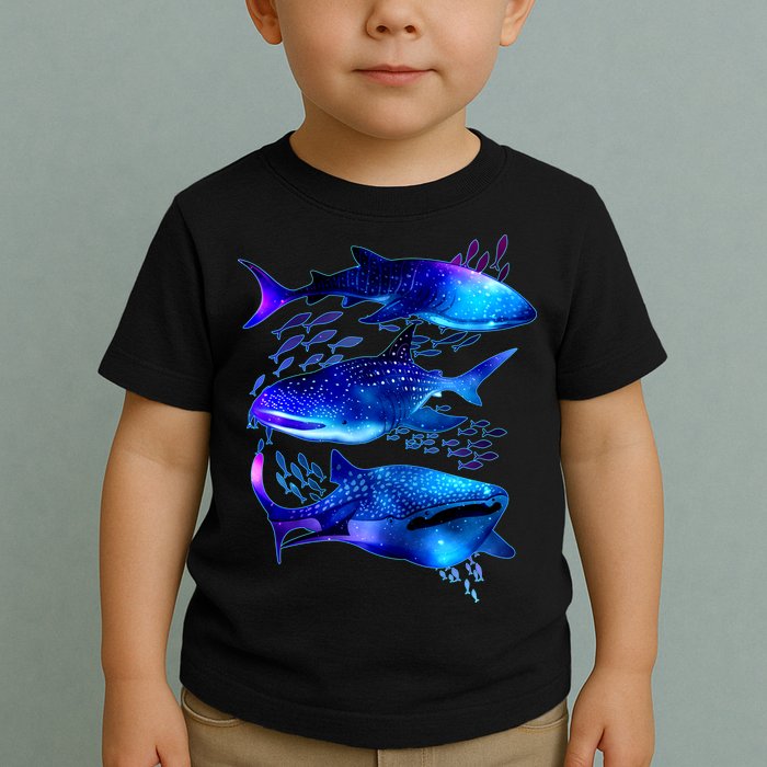 Outer Space Whale Sharks  Toddler T-Shirt