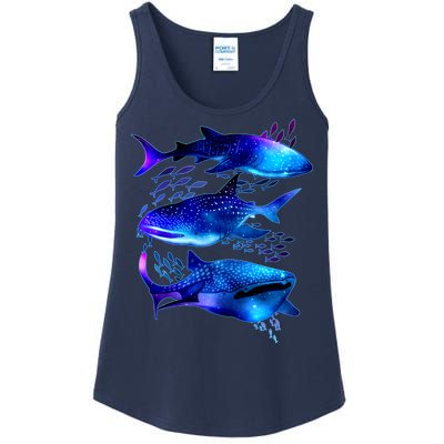 Outer Space Whale Sharks  Ladies Essential Tank