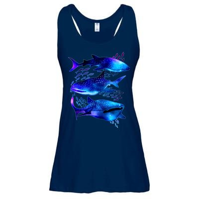 Outer Space Whale Sharks  Ladies Essential Flowy Tank