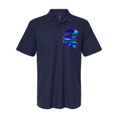 Outer Space Whale Sharks  Softstyle Adult Sport Polo