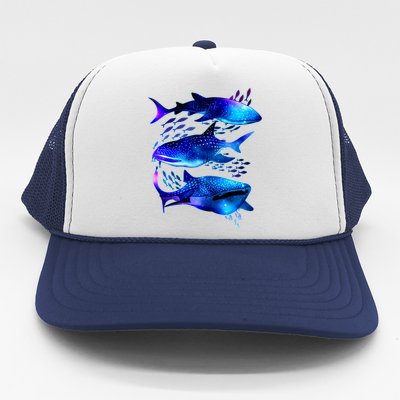 Outer Space Whale Sharks  Trucker Hat