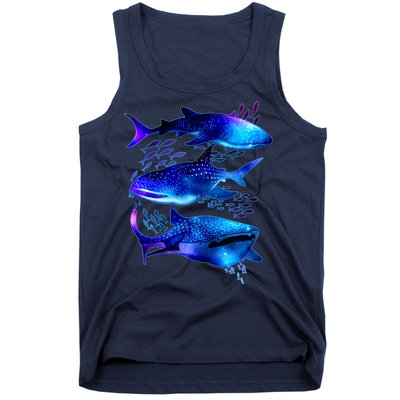 Outer Space Whale Sharks  Tank Top