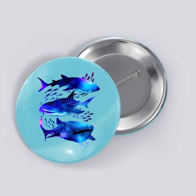 Outer Space Whale Sharks  Button