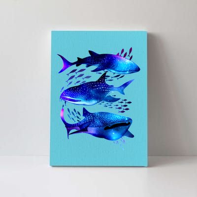 Outer Space Whale Sharks  Canvas