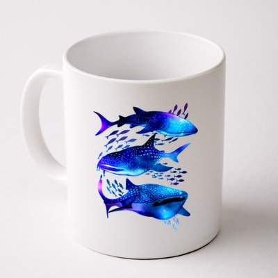 Outer Space Whale Sharks  Coffee Mug