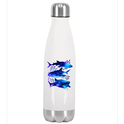 Outer Space Whale Sharks  Stainless Steel Insulated Water Bottle