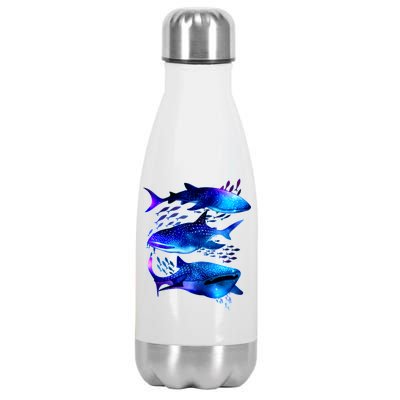 Outer Space Whale Sharks  Stainless Steel Insulated Water Bottle