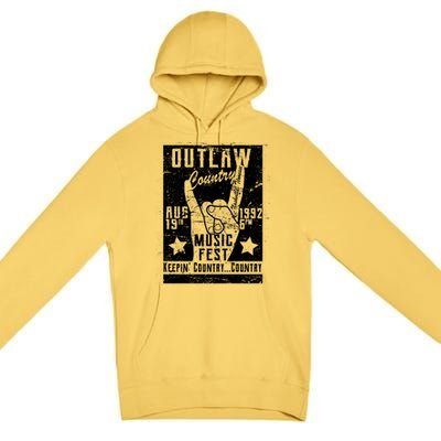 Outlaw Country Music Fest Nashville Premium Pullover Hoodie