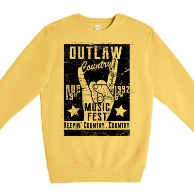 Outlaw Country Music Fest Nashville Premium Crewneck Sweatshirt