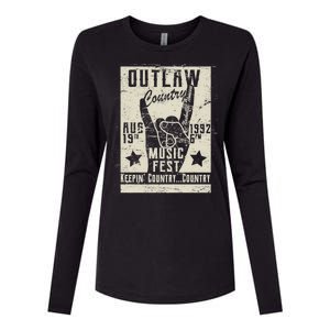 Outlaw Country Music Fest Nashville Womens Cotton Relaxed Long Sleeve T-Shirt